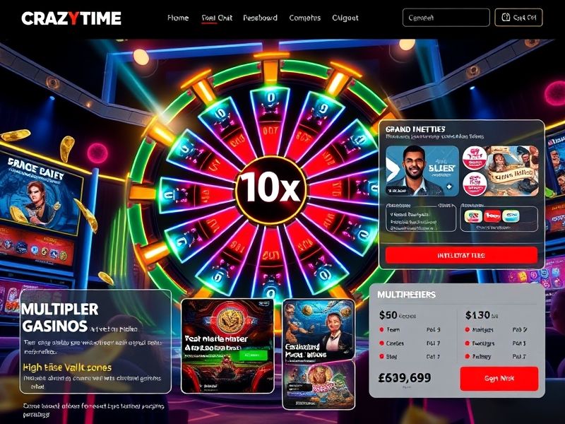 Spin the Crazy Time bonus wheel for instant prizes! Live hosts, multipliers, and mega rewards.